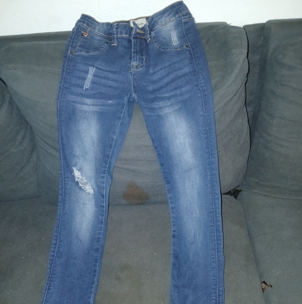 Hudson Jeans Kids Girls Blue Skinny Jeans